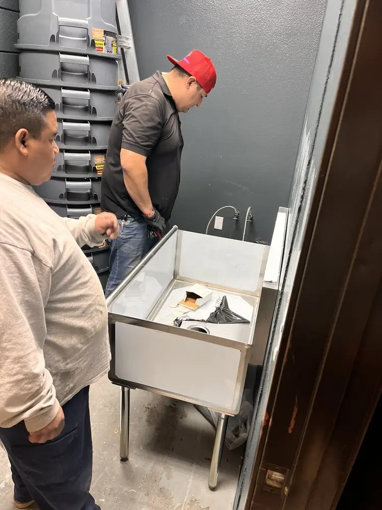 Commercial plumbing and sink installation in Sullivan